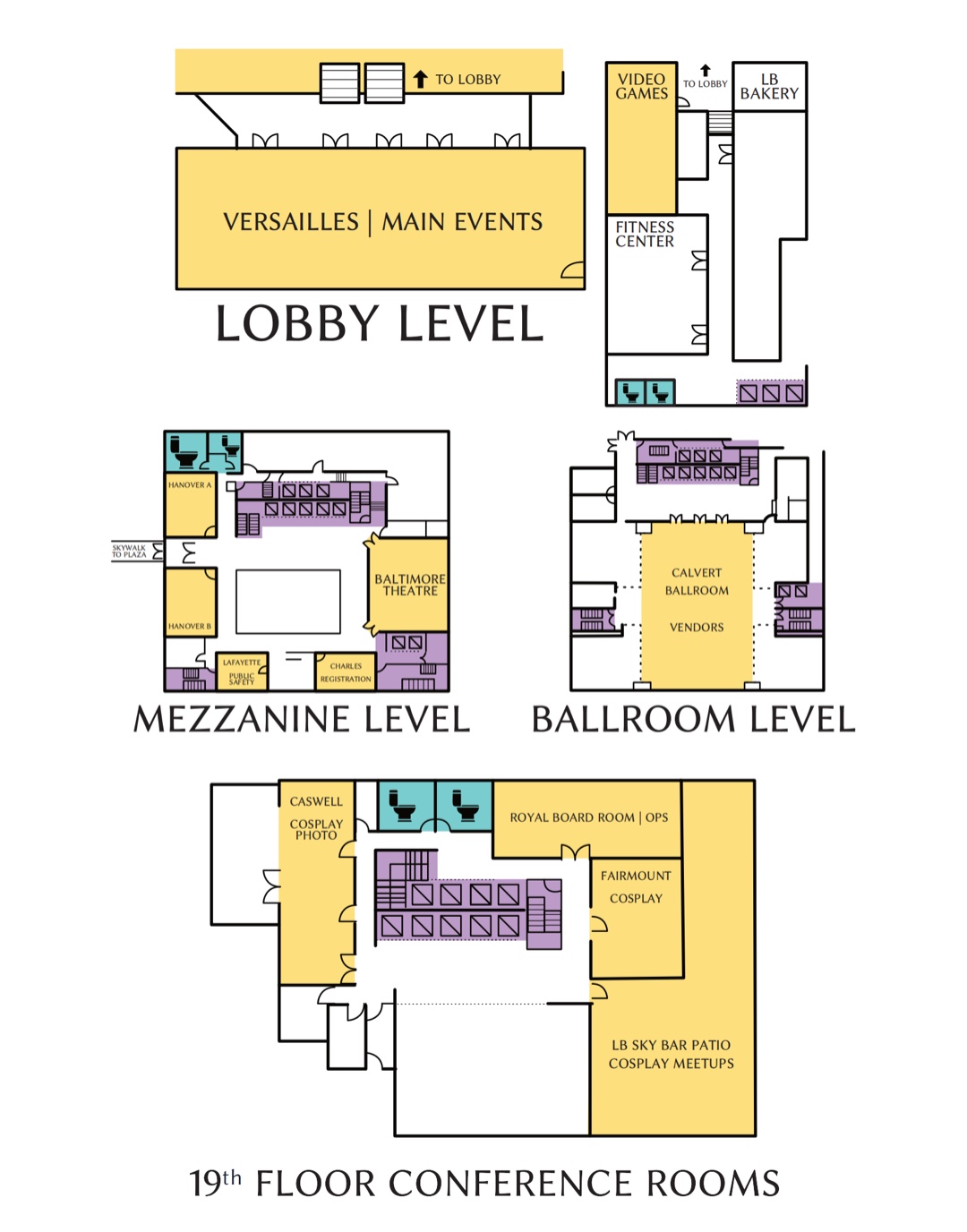 Map of Miryokucon convention spaces.
